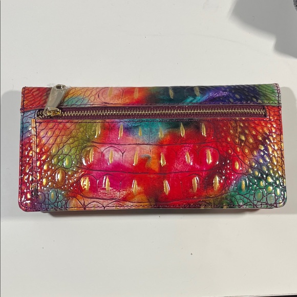 Brahmin Multicolor Crocodile Embossed Wallet - Picture 2 of 3